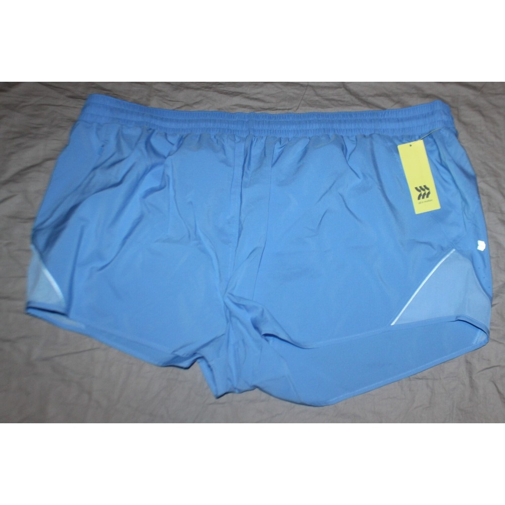 All in Motion Mid-Rise Run Shorts blue plus Size 2X NWT